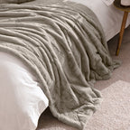 Empress Faux Fur Throw - Grey