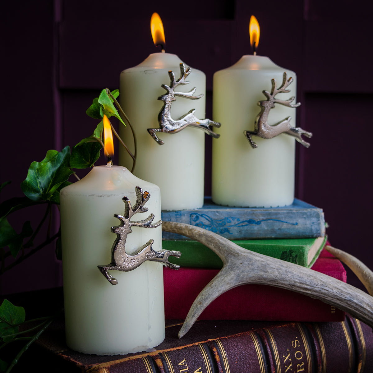 Leaping Stag Candle Pins - Set of 3 (Copy)