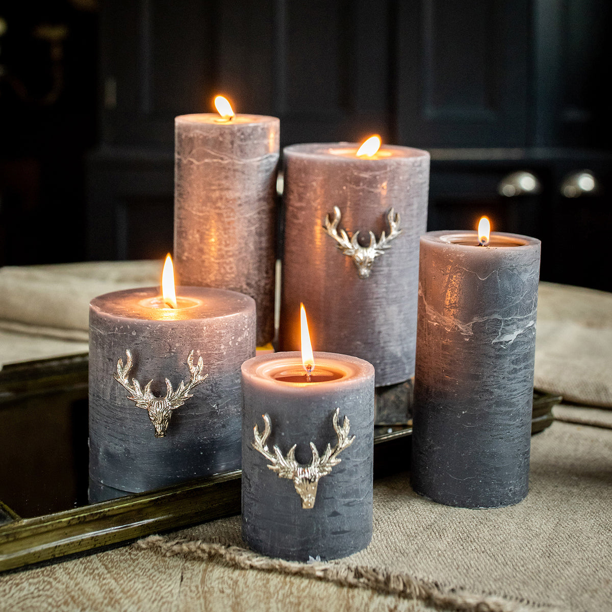 Stag Candle Pins - Set of 3