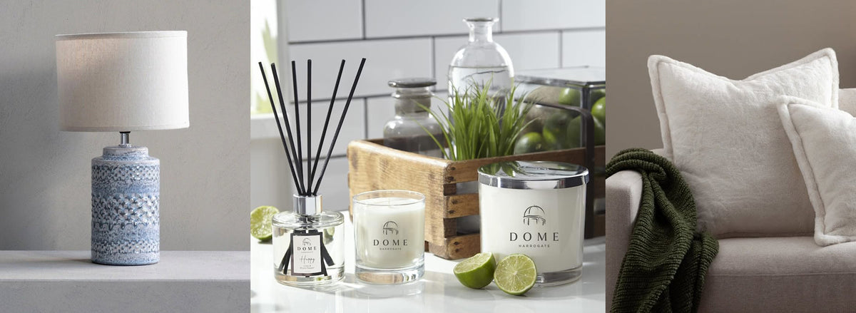 Home accessories and fragrance products available at Holme Lea Country Interiors in Helmsley.