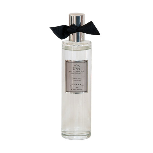 Happy Lime & Black Pepper Mood Mist Room Spray 200ml by the Harrogate Candle Company.