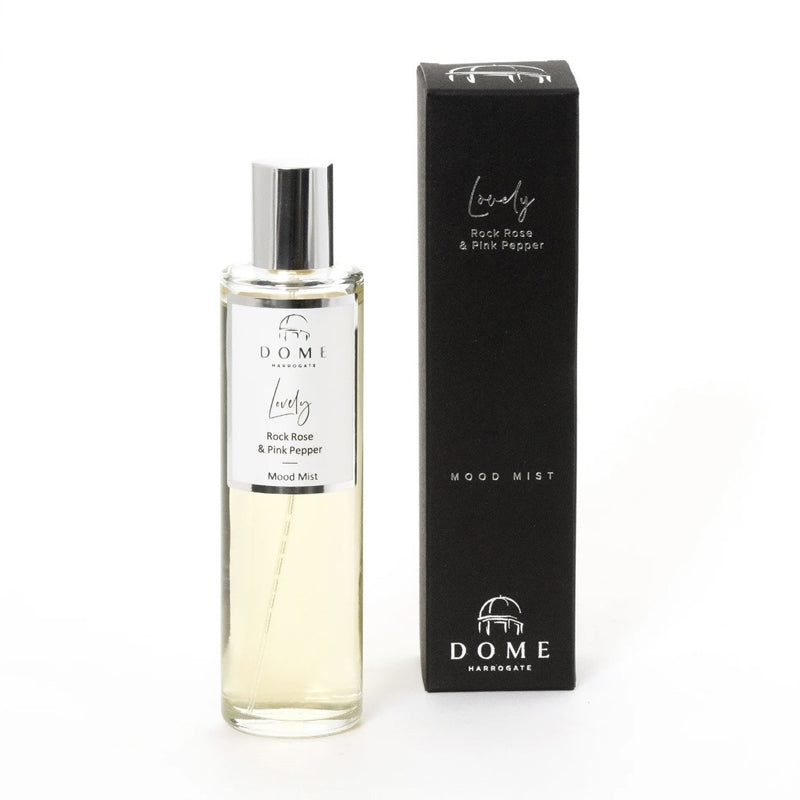 Lovely Rock Rose & Pink Pepper Mood Mist 100ml by Dome of Harrogate.