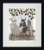 Country Animal Collection Framed Squirrel Print.